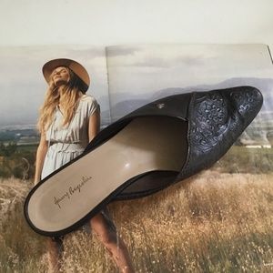 Henry Beguelin Brown Leather Embossed Flats: Women's 8.5; Box Included.
